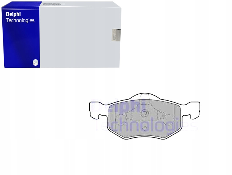 фото №1, Delphi lp1900 набор тормозных колодок тормозных, тормоза дисковые