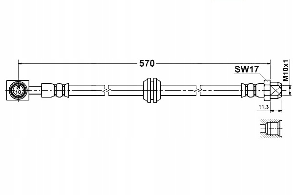 фото №2, Ate шланг тормозной mini mini one r50. r53
