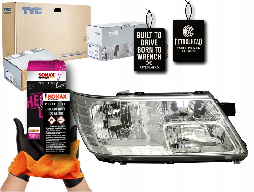 фото №1, Фара l dodge journey fiat freemont 06.08- tyc #petrolhead pro+ kit8