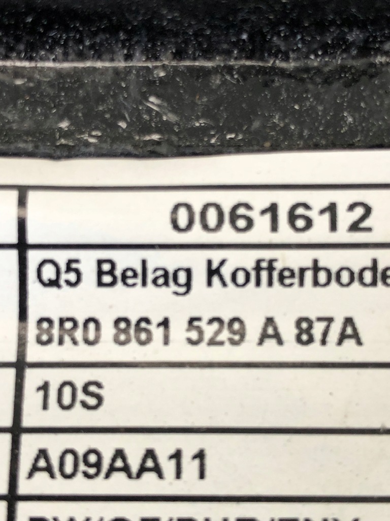 фото №6, Защита пол багажника audi q5 8r0861529a