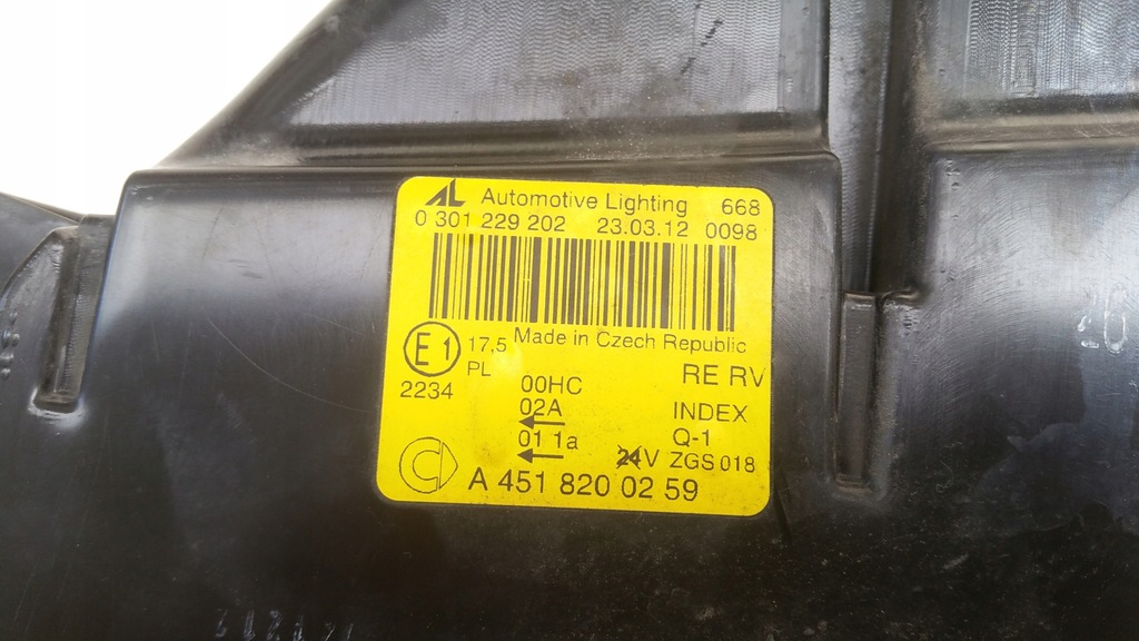 фото №8, Лампа перед передняя 4518200259 smart