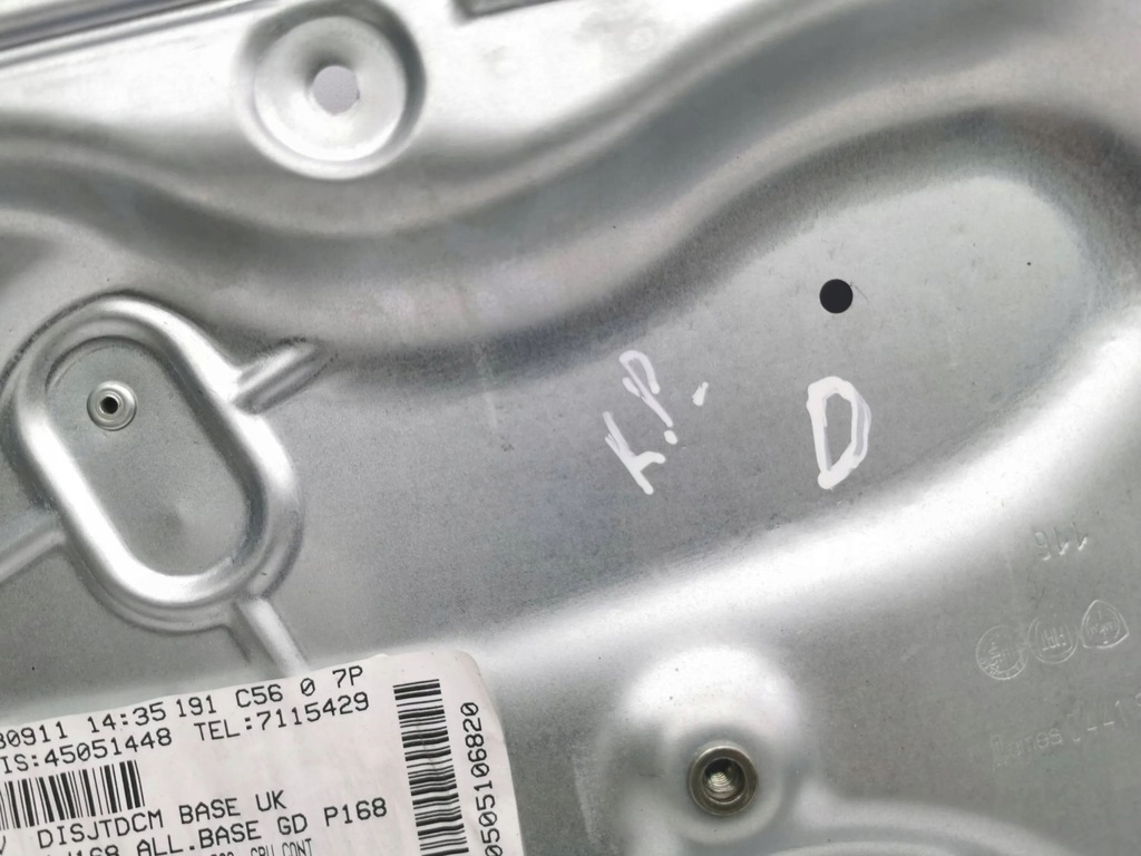 фото №7, Alfa romeo giulietta 2011 ліва сторона механізм підйому скло передньої