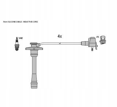 фото №1, Starline дроти запалювання toyota avensis, carina