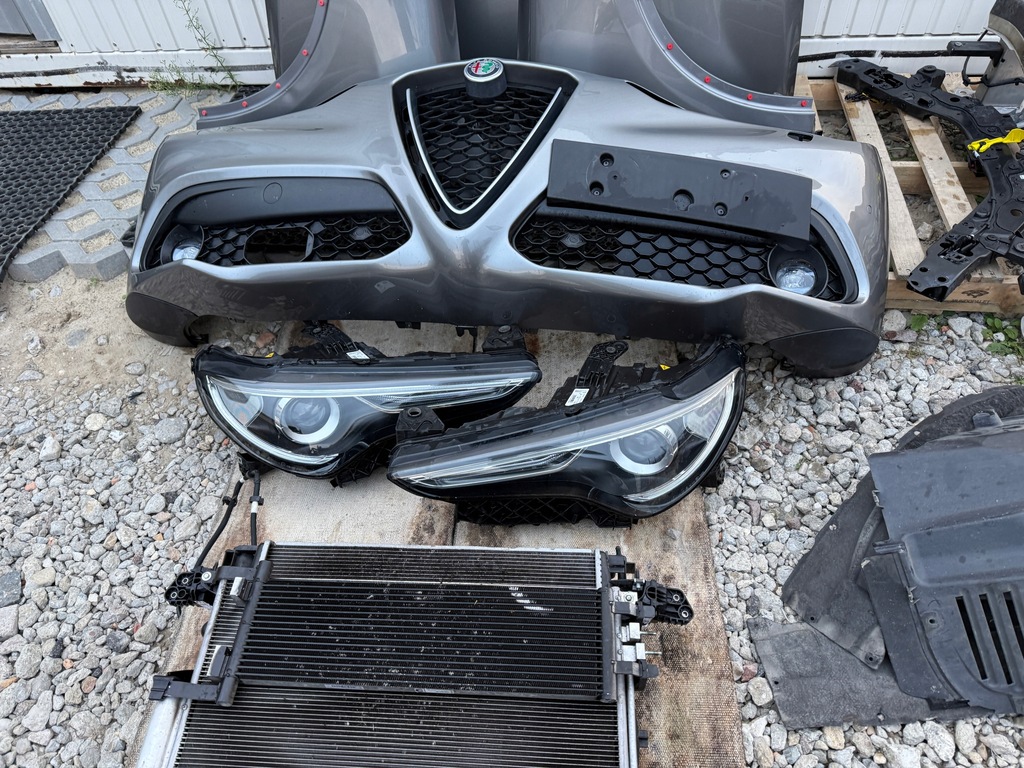 фото №6, Alfa romeo stelvio 2.2 капот бампер лампы kompletny перед 318