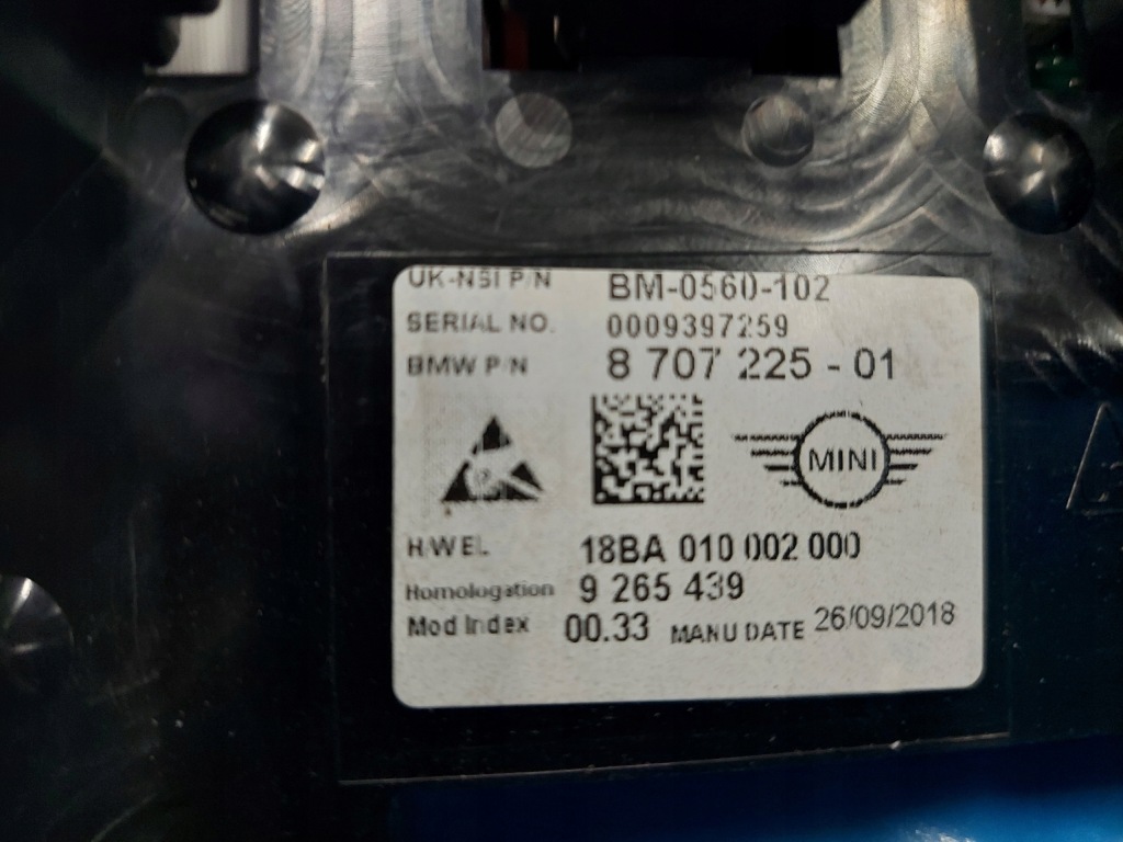 Счетчик приборная панель mini f55 8707225-01 Киев