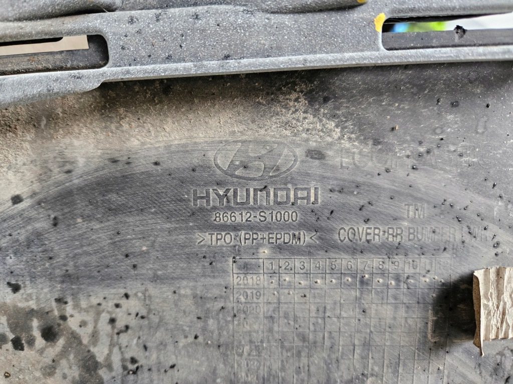 Бампер задний задняя  hyundai santa fe 4 iv 2018- 86611-s1000 полный оригинал  + низ Оригинал