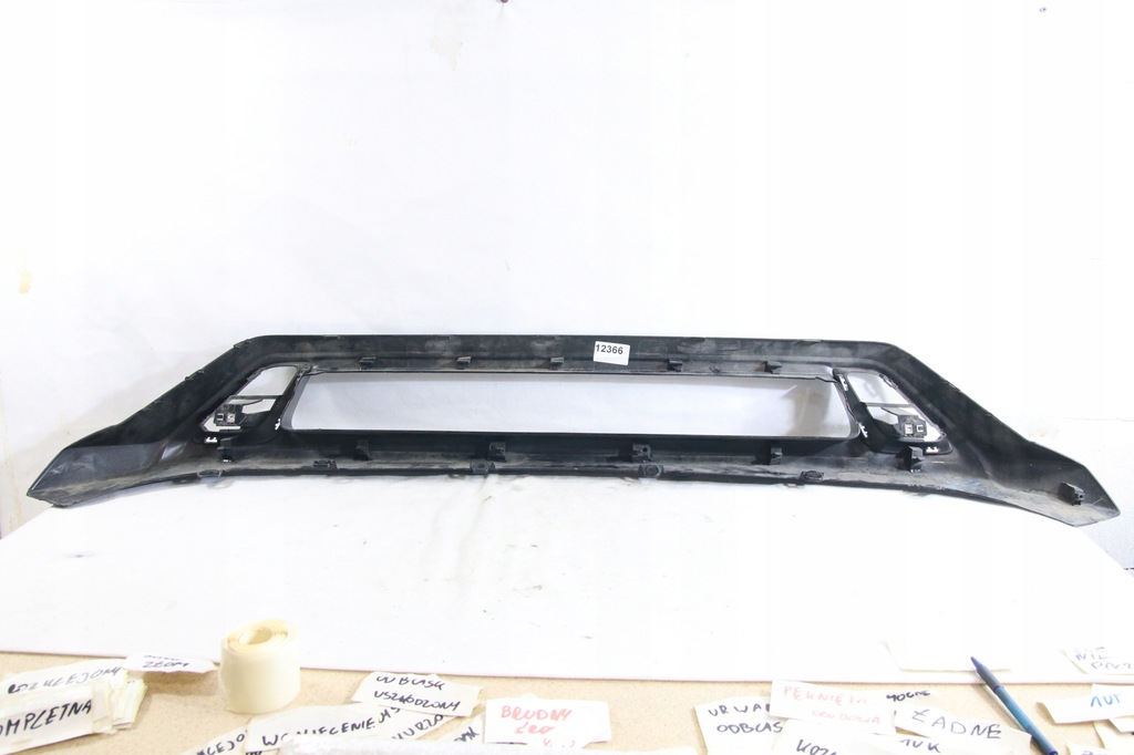 фото №16, Спойлер молдинг накладка бампер перед mitsubishi outlander iii 3 lift 2018-