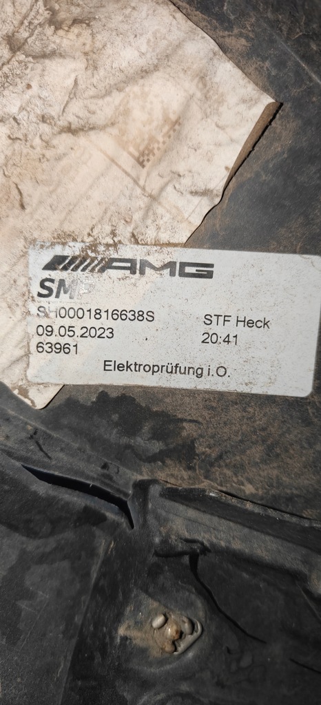 фото №12, Mercedes sl w232 a232 r232 бампер балка задняя диффузор amg 63 43 amg