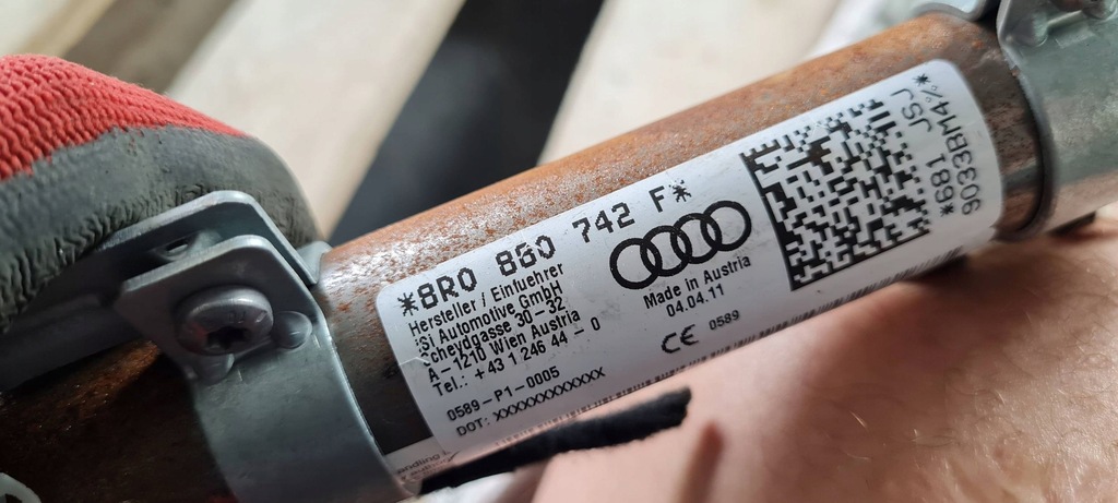 фото №10, Q5 8r шторка безопасности воздуха подушка безопасности правая 8r0880742f