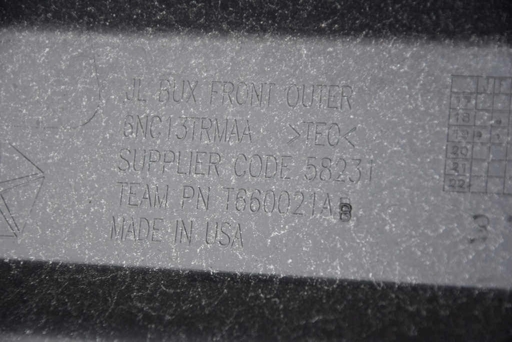 фото №8, Бампер перед передний jeep wrangler iv jl 17-