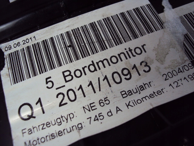 фото №8, Екран дисплей bmw serii 7 e65 e66 01-08