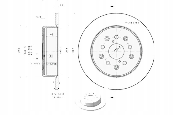 фото №1, Brembo 08.a038.11 диск тормозная