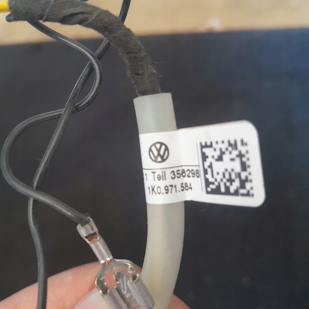 фото №10, Джгут електропроводка подушки безпеки подушка безпеки audi / seat / skoda / vw 1k0971584