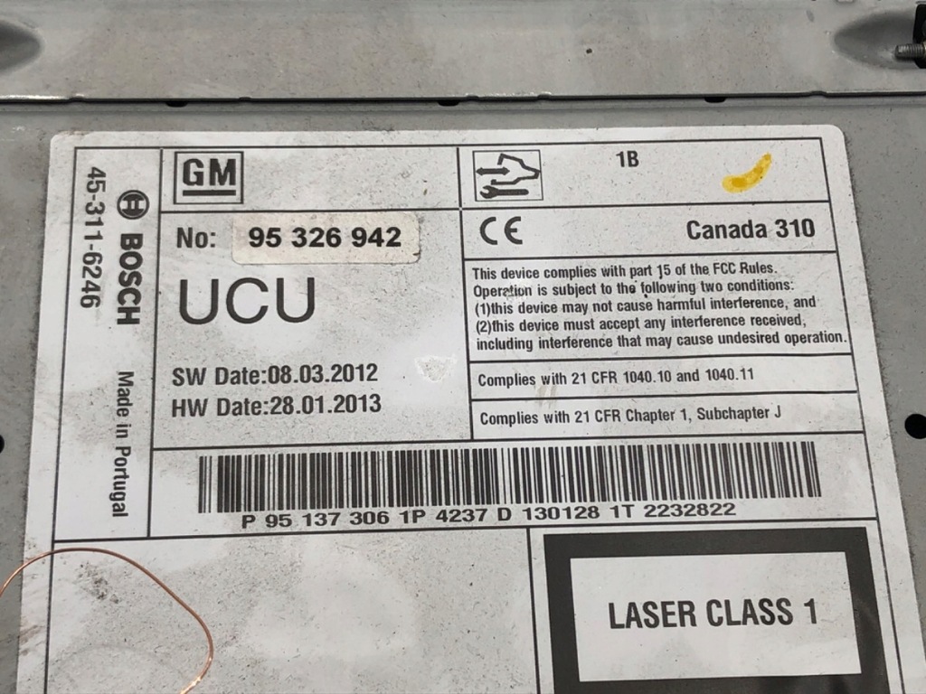 фото №5, Радио chevrolet orlando 95326942 тюнер