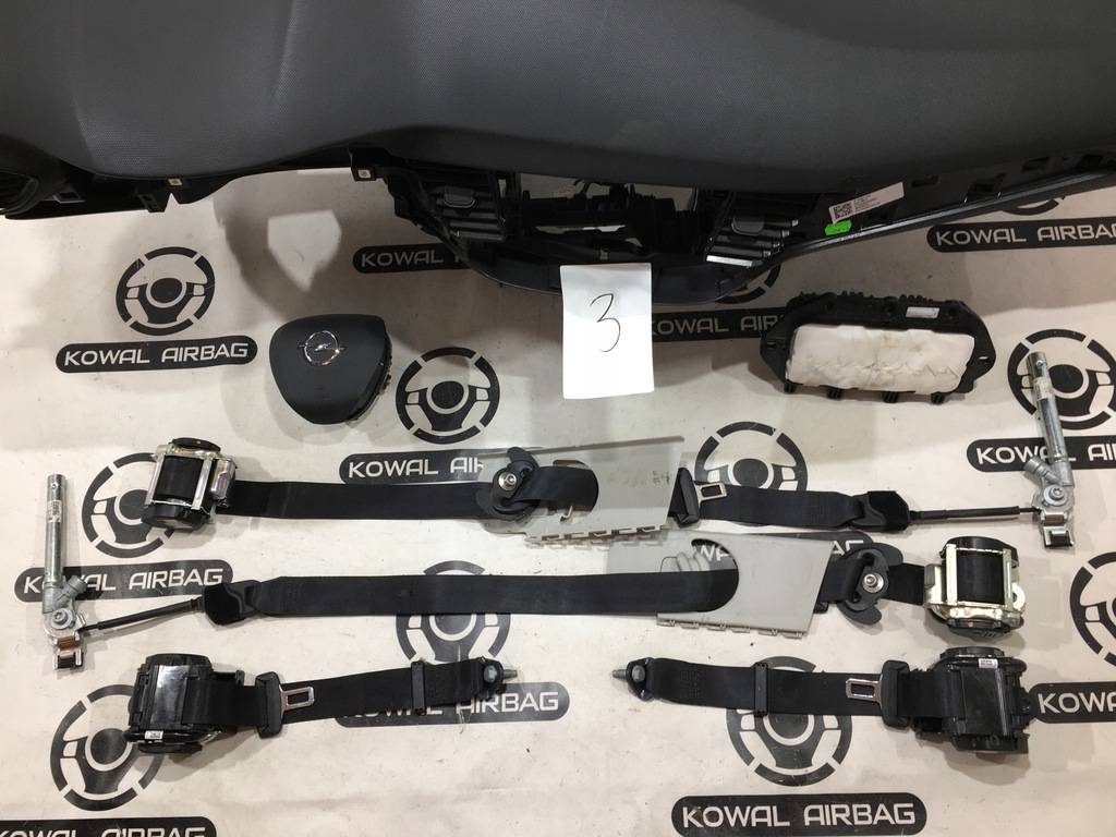 фото №8, Opel crossland приборная панель консоль подушка безопасности подушки безопасности ремни оригинал демонтаж