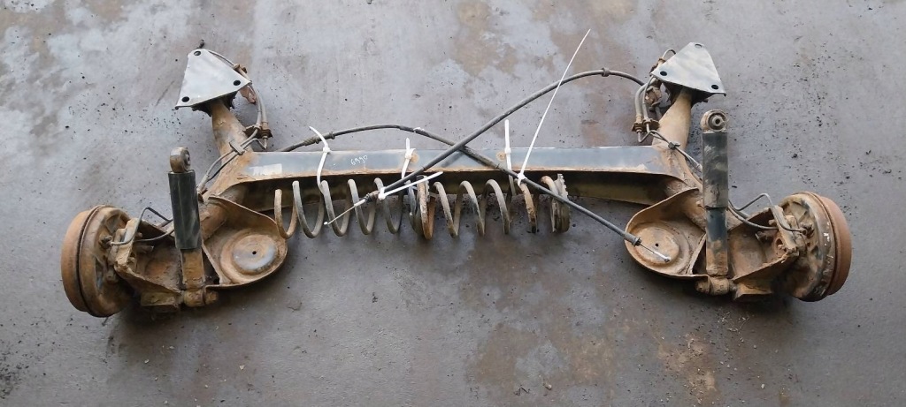 фото №1, Балка oś підвіска задня гальмівні барабани з abs fiat panda ii