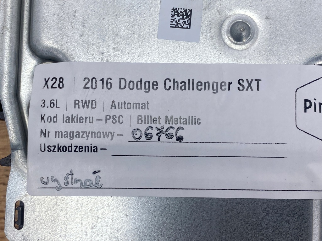 фото №5, Модуль подушек подушка безопасности dodge challenger charger 2015+ usa