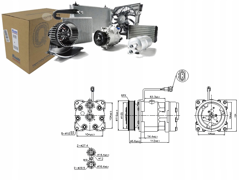 фото №1, Компрессор компрессор кондиционера [nissens]