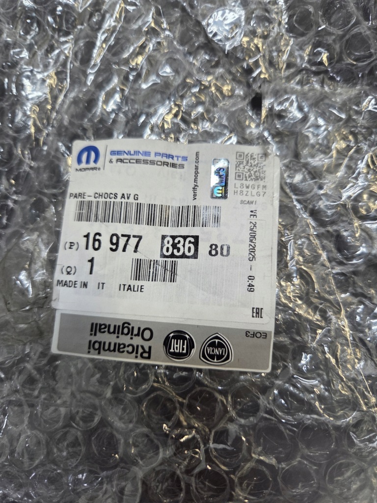 Fiat ducato 2024- уголок бампера левый перед новый оригинал 1697783680 Цена