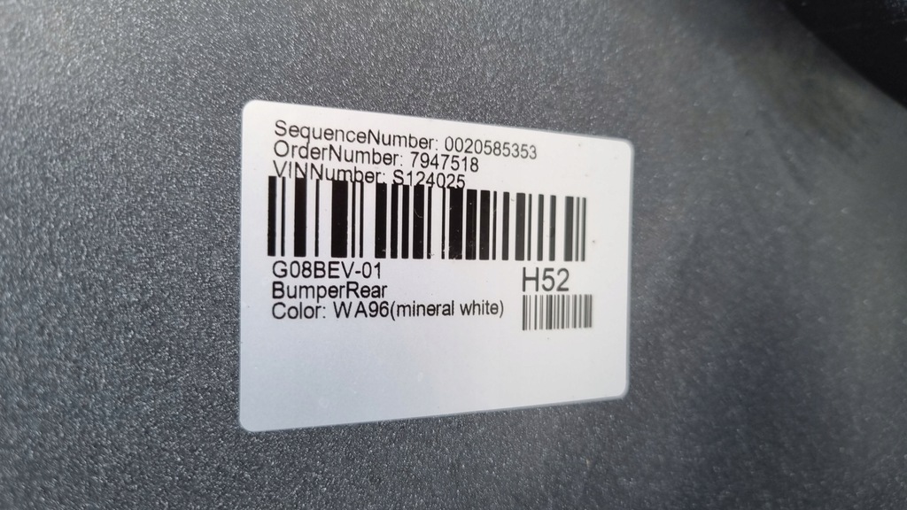 фото №14, Бампер bmw ix3 g08 20-21 bev electric задня 6xpdc