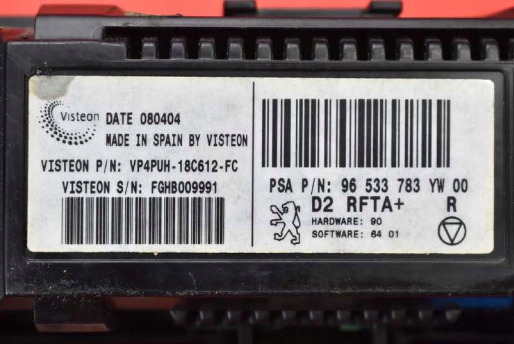 фото №7, Панель керування обдув кондиціонер 96533783yw00 peugeot 407 04-10