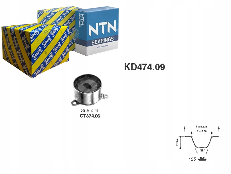 фото №1, Snr комплект - набір ремінь розподільного валу