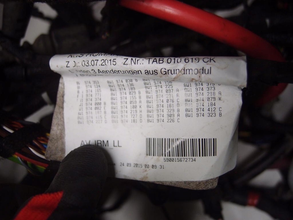 фото №9, Инсталляция жгут кабины audi a4 b9 tab010619ck