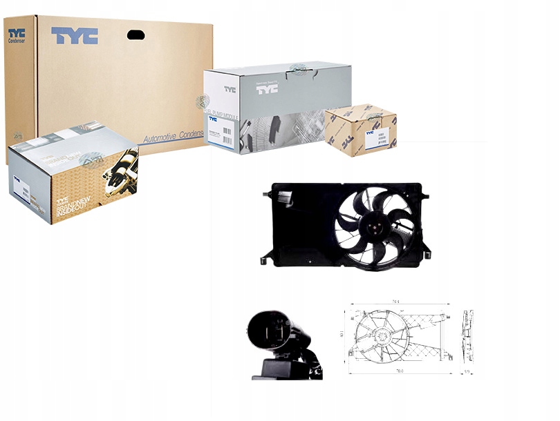 Купить Вентилятор радиатора с корпус mazda 3 1.6d/2.0