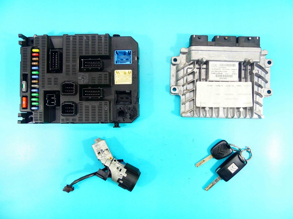 фото №1, Бортовой компьютер набор citroen c4 i 2.0 hdi delphi