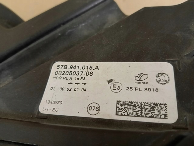 фото №7, Лампа левая фара левый skoda karoq 57b 2017-2021r