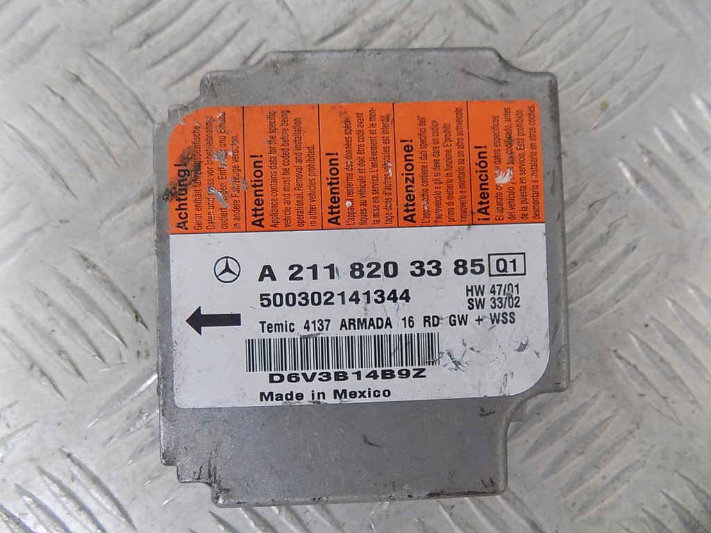 фото №7, Mercedes w211 консоль подушка безпеки ремені оригінал