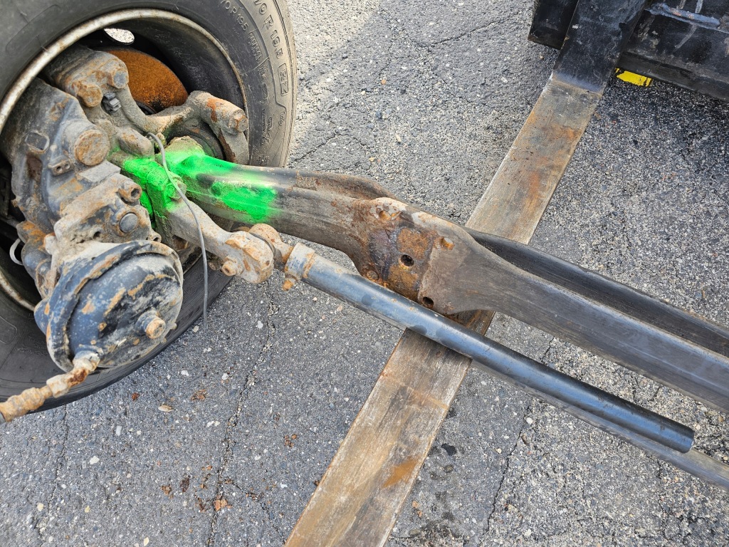 фото №3, Балка oś передняя ступица ступица поворотный кулак renault midlum dci dxi 19,5''