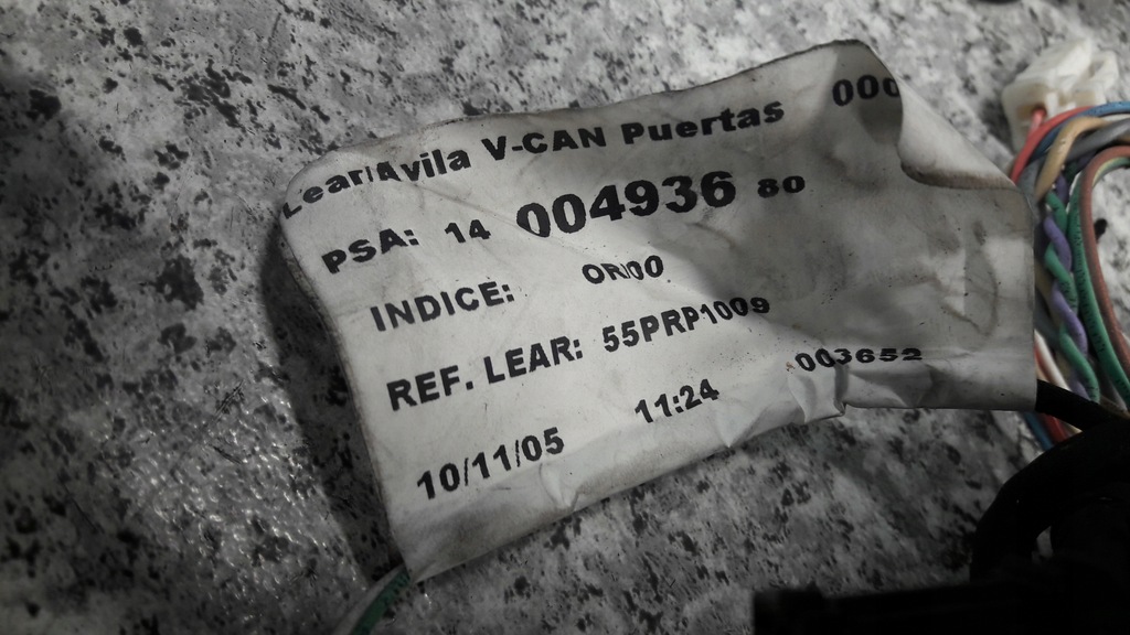 фото №11, 1400493680 жгут дверь правый перед peugeot 807