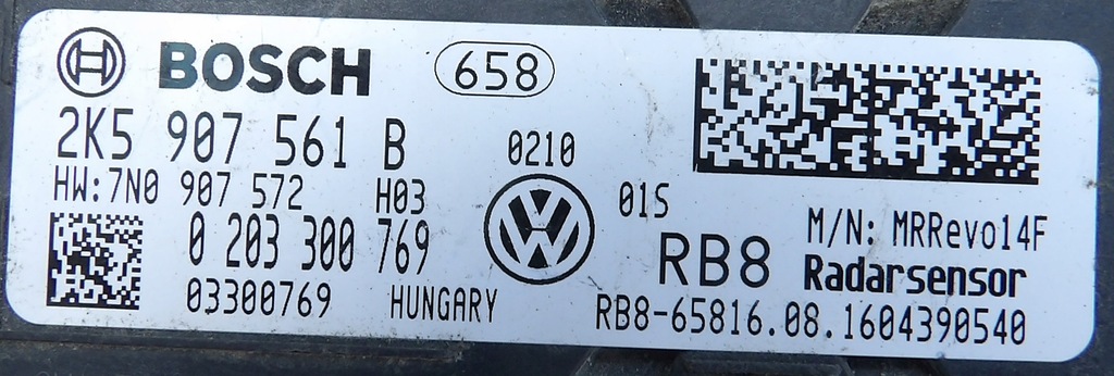 фото №3, Vw caddy distronic радар 2k5907561b