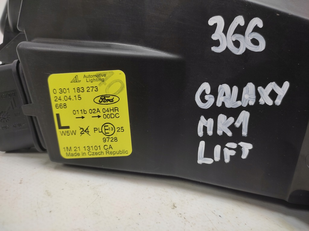 фото №11, Ford galaxy mk1 lift лампа левая передняя перед ксенон