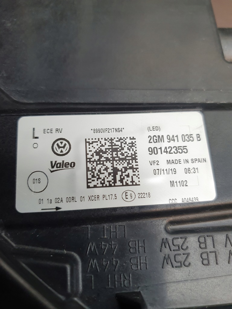 фото №12, Volkswagen оригінальний номер 2gm941035b corss лампа full led