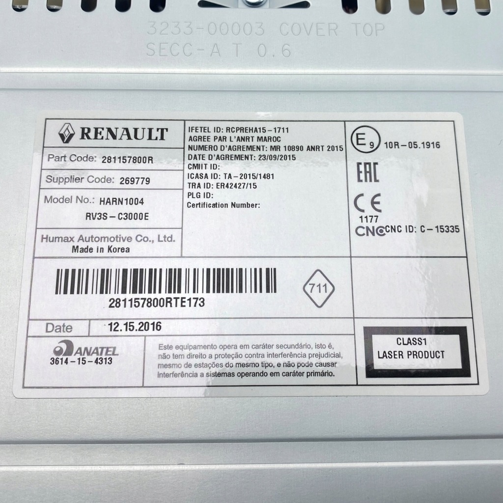 фото №15, Nowe оригинальный номер радио cd renault master iii opel movano b nissan nv400 281157800r