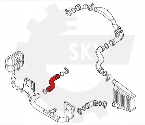 Шланг труба интеркулер audi a4 b6 a6 c5 1.9tdi Доставка