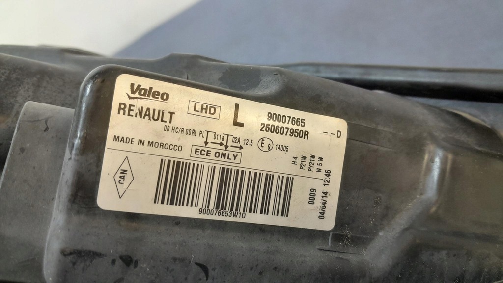 фото №9, Dacia lodgy фара лівий 90007665