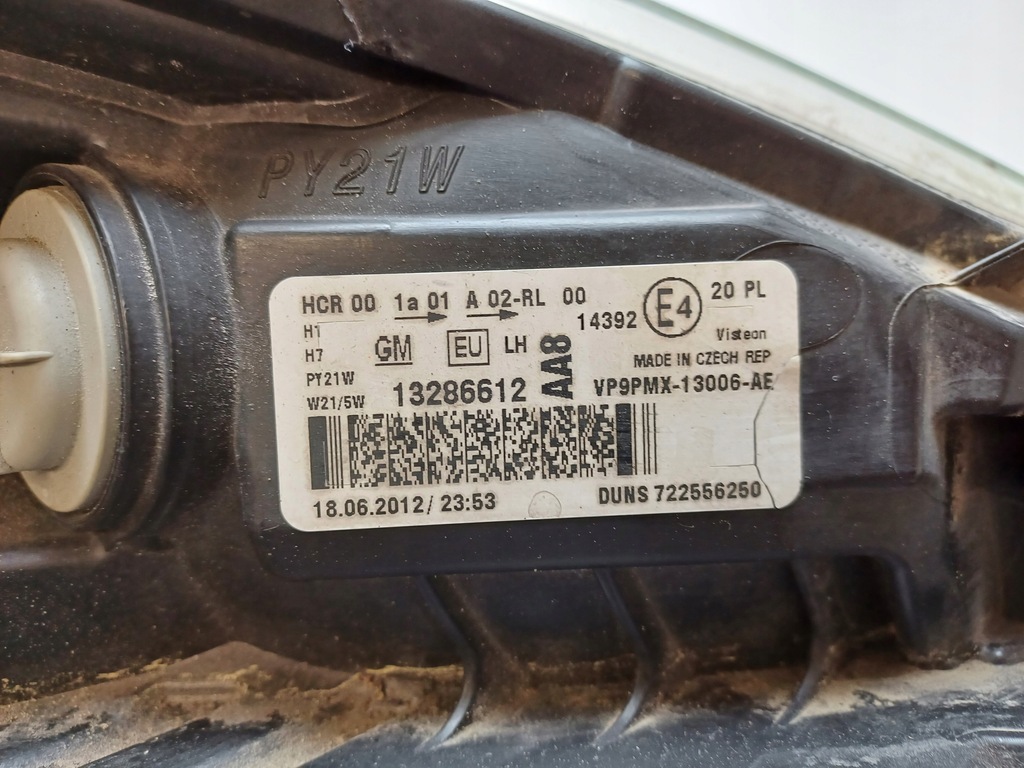 фото №10, Opel meriva b 10-13 лампа ліва перед 13286612