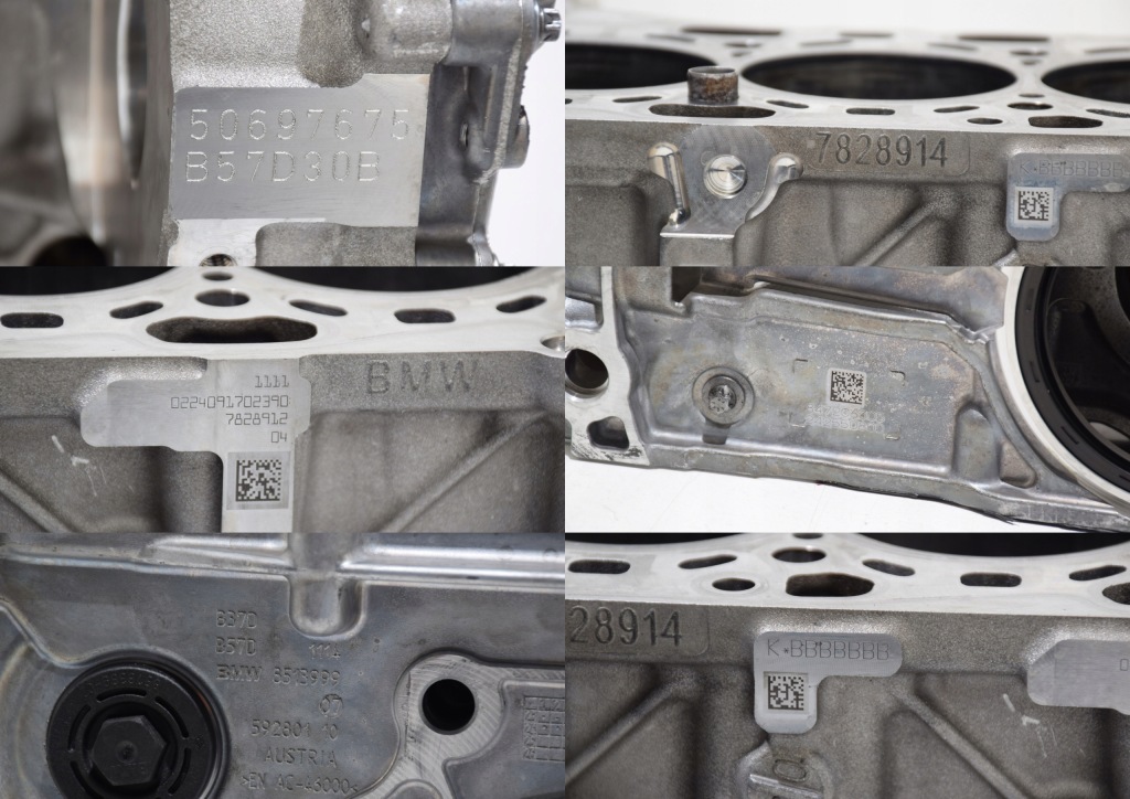 фото №8, Bmw g60 g61 g70 g05 g06 g07 b57d30b блок dół двигателя поршни wał коленчатый