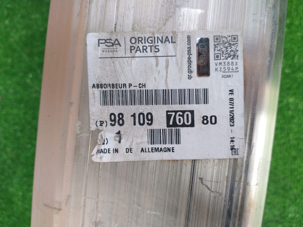 фото №8, Балка перед усилитель citroen c3 aircross opel crossland x 9810976080 nowa