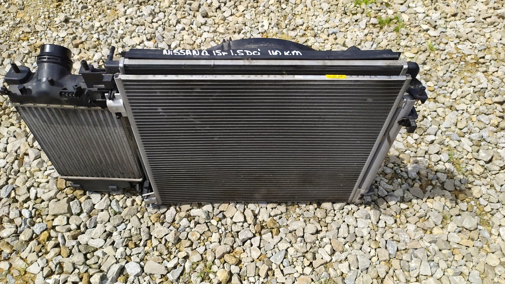 фото №1, Qashqai j11 1.5 dci радиатор вентилятор комплект