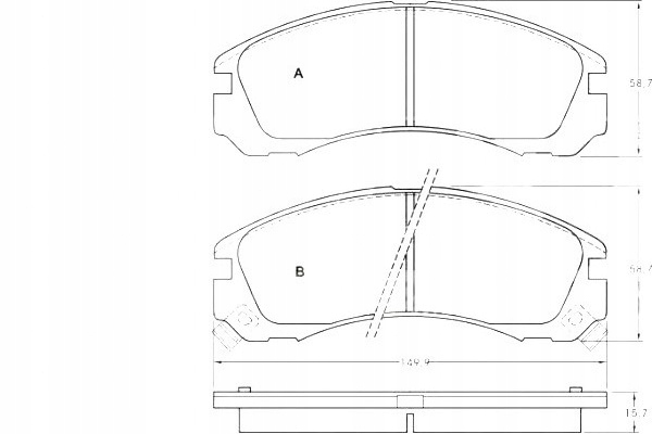 фото №11, A.b.s. 36753 набір гальмівних колодок гальмівних, гальма дискові