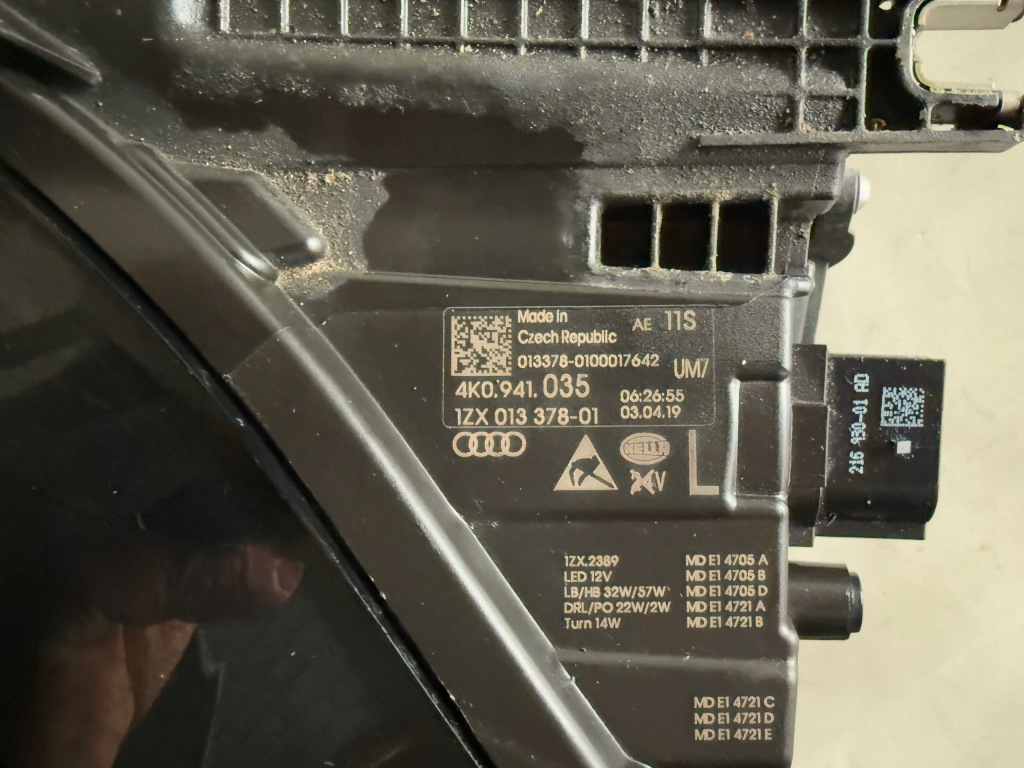 фото №15, Лампа ліва фара лівий full led matrix audi a6 c8 s6 4k 2018- 4k0941035