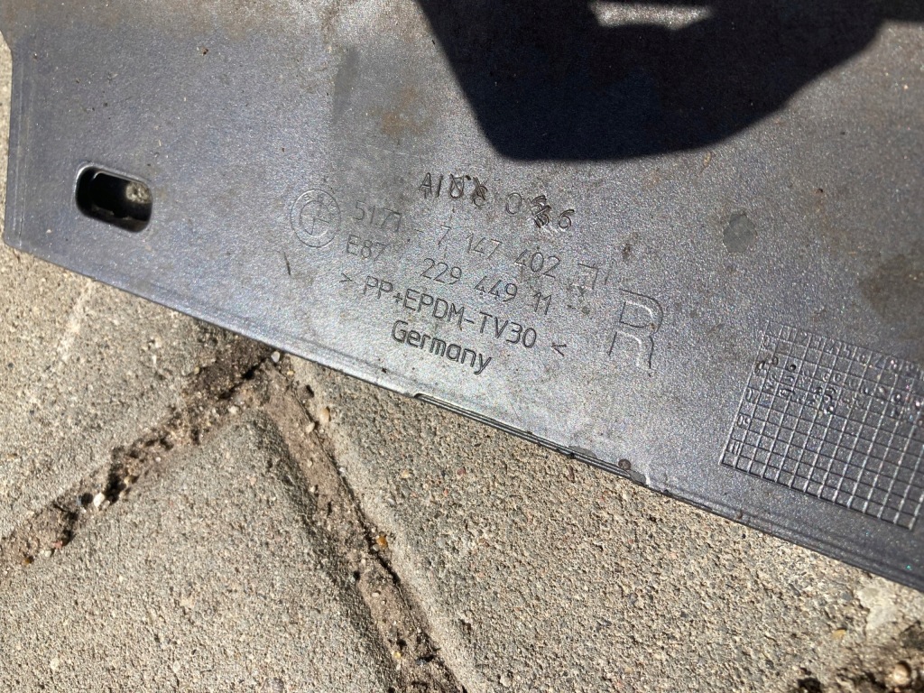 Bmw 1 e87 накладка молдинг порог порог правая 5171 7147402 51717147402 с Разборки