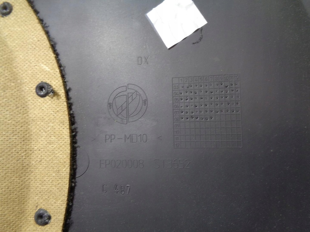 фото №9, Обшивка оббивка двері fiat panda 2 ii 100hp 2007-2012r. правий передній