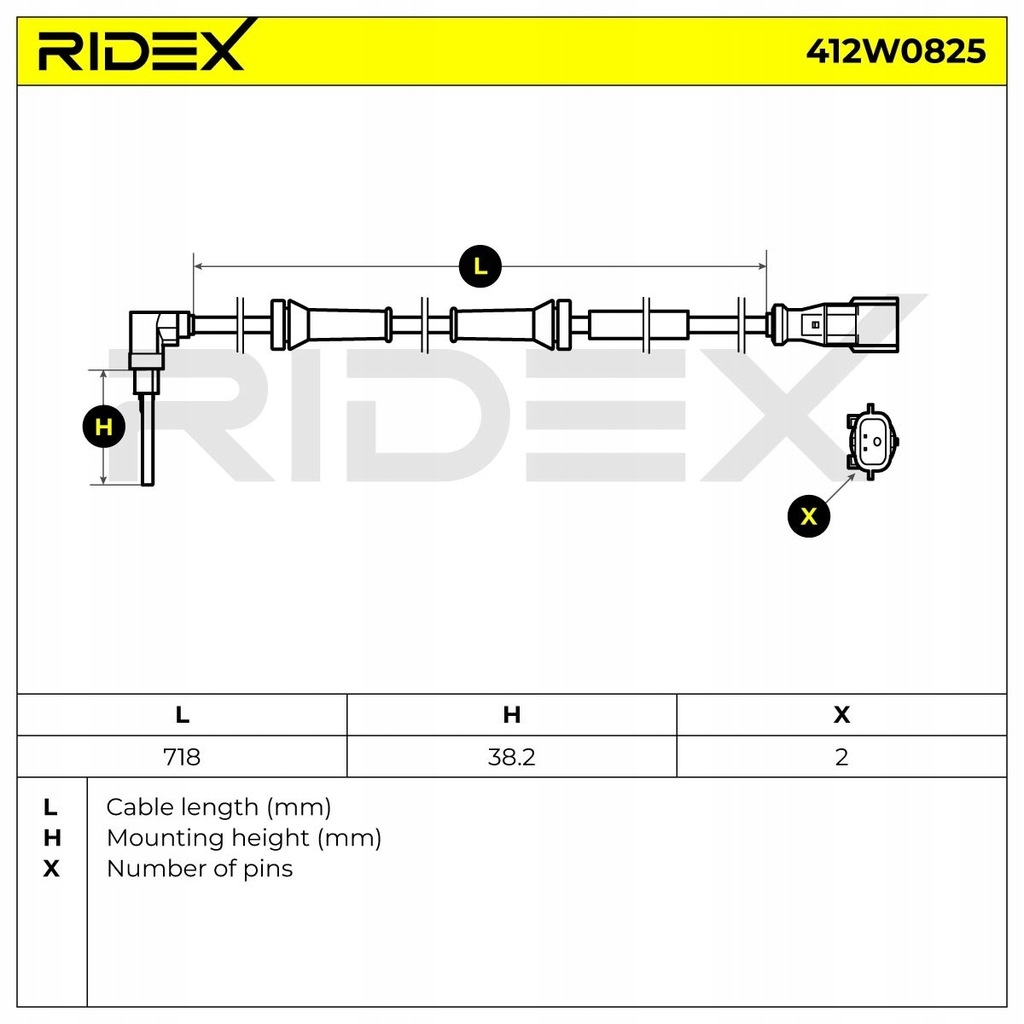 фото №6, Датчик, скорость вращательная колеса ridex 412w0825