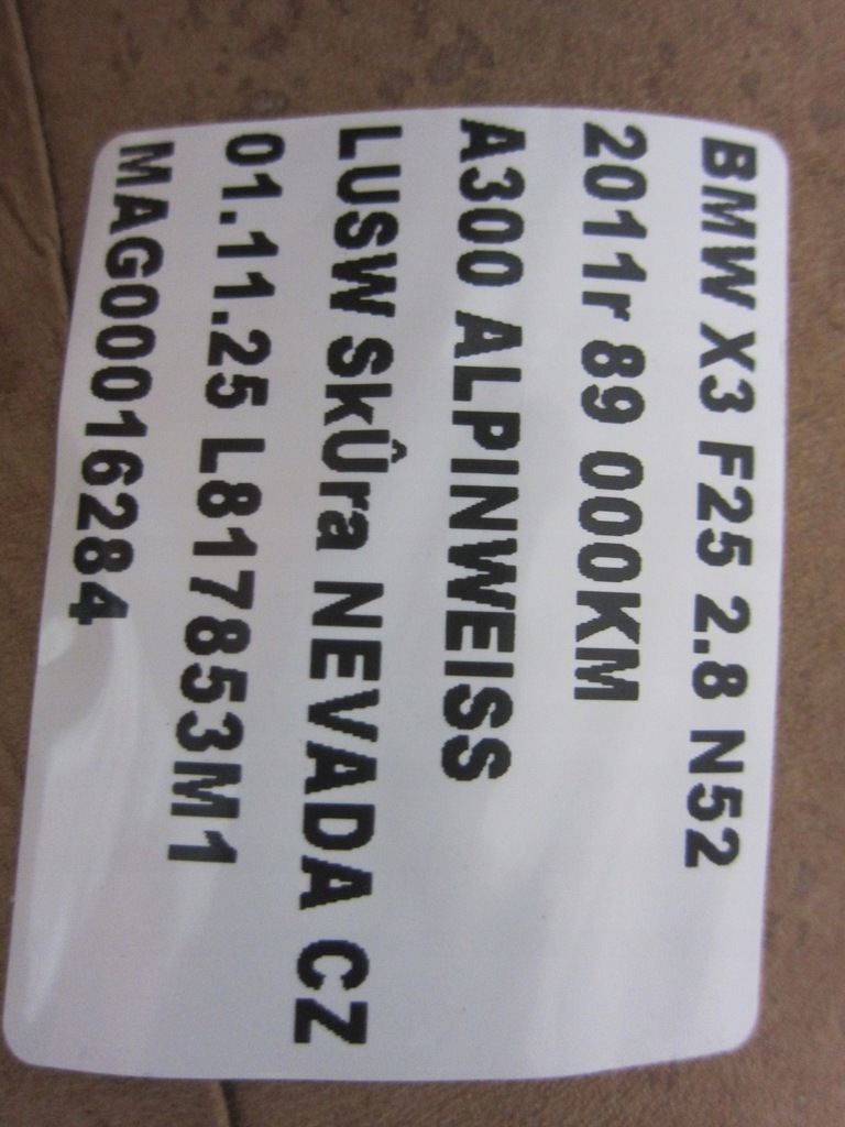 фото №10, Bmw x3 f25 7289377 51447289377 стеля дах сіра himmelgrau панорама