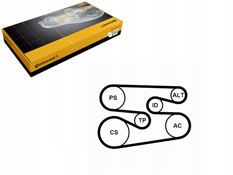 фото №1, Continental 6pk1698k1 набор ремень клиновой многоручейковый